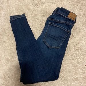American Eagle Size 6 High Rise Dark Skinny Jeans